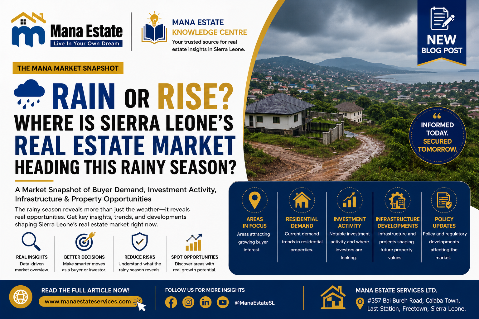 🌧️ Rain or Rise? Where Is Sierra Leone’s Real Estate Market Heading This Rainy Season?